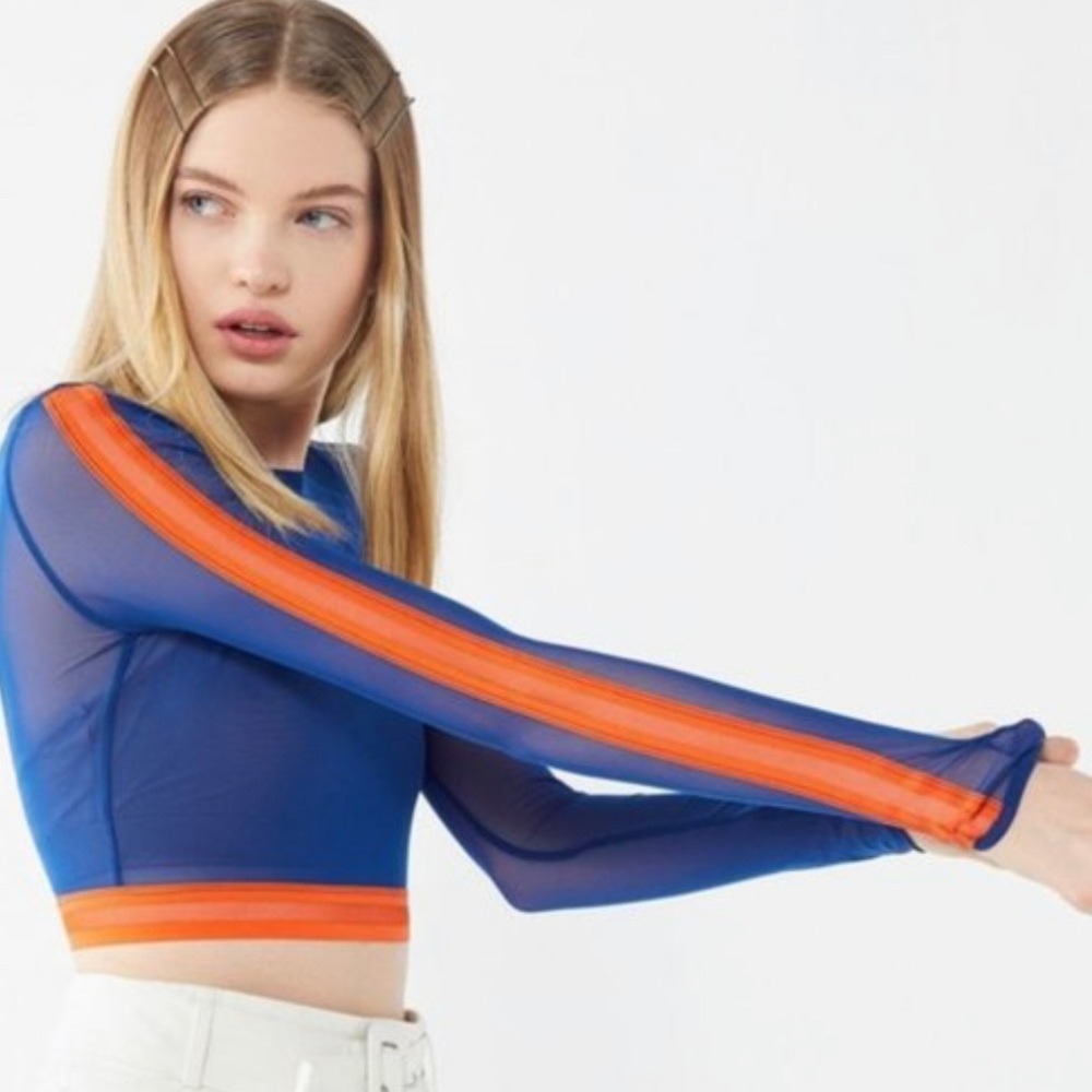 Urban Outfitters Blue and Orange Mesh Long Steve